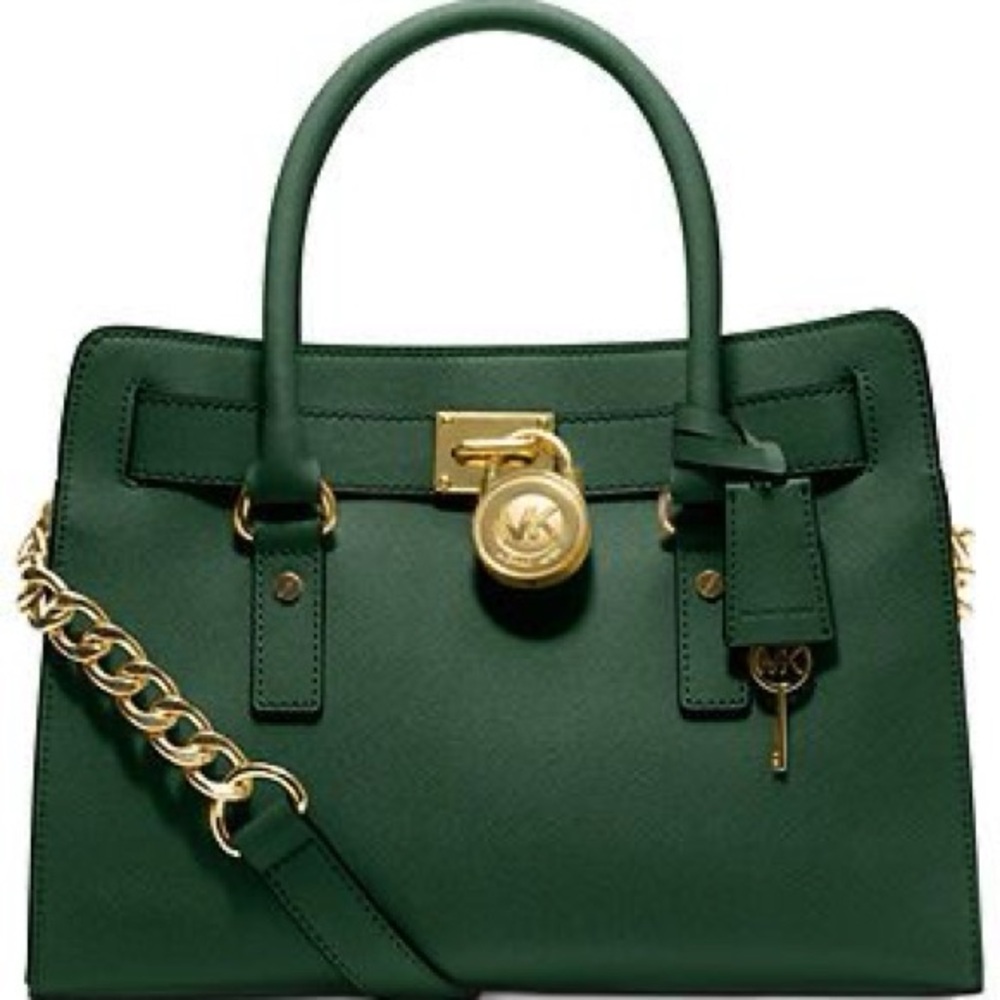 Michael Kors Hamilton Medium Leather Satchel